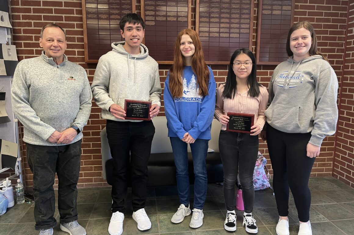 MMI team places fourth in annual Bloomsburg University Math Contest