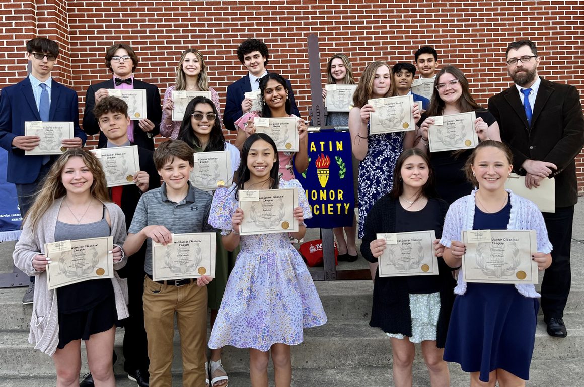 MMI inducts 19 students into National Junior Classical League for Latin