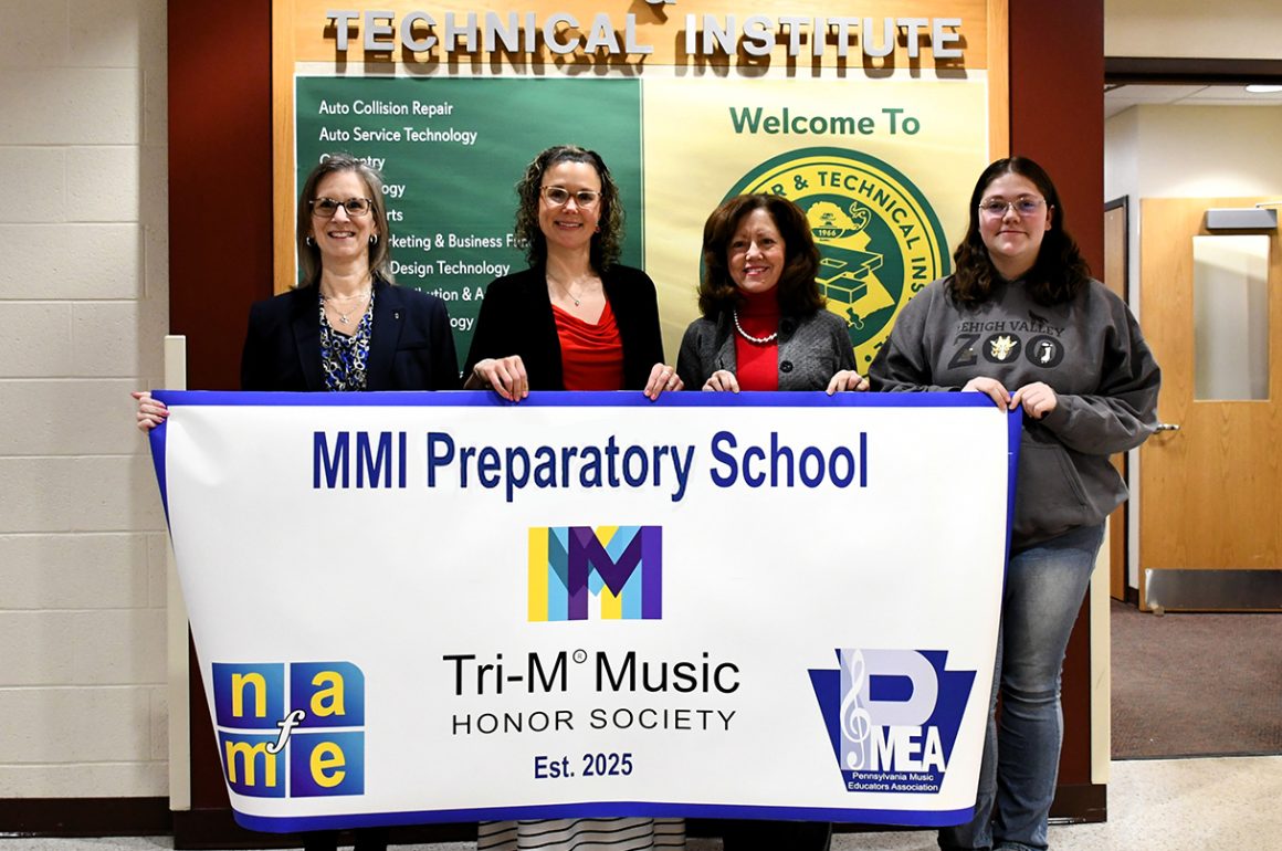 MMI Preparatory School Partners with Carbon Career & Technical Institute to Create Tri-M Music Honor Society Banner
