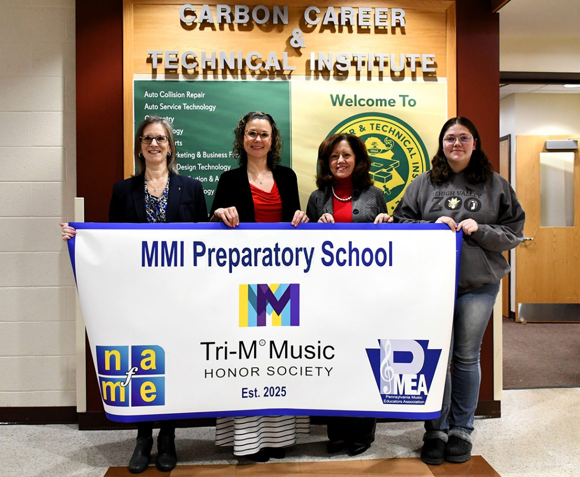 MMI Preparatory School Partners with Carbon Career & Technical Institute to Create Tri-M Music Honor Society Banner